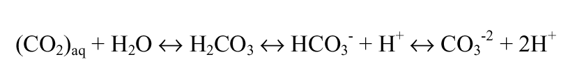 carbonate equilibrium equation